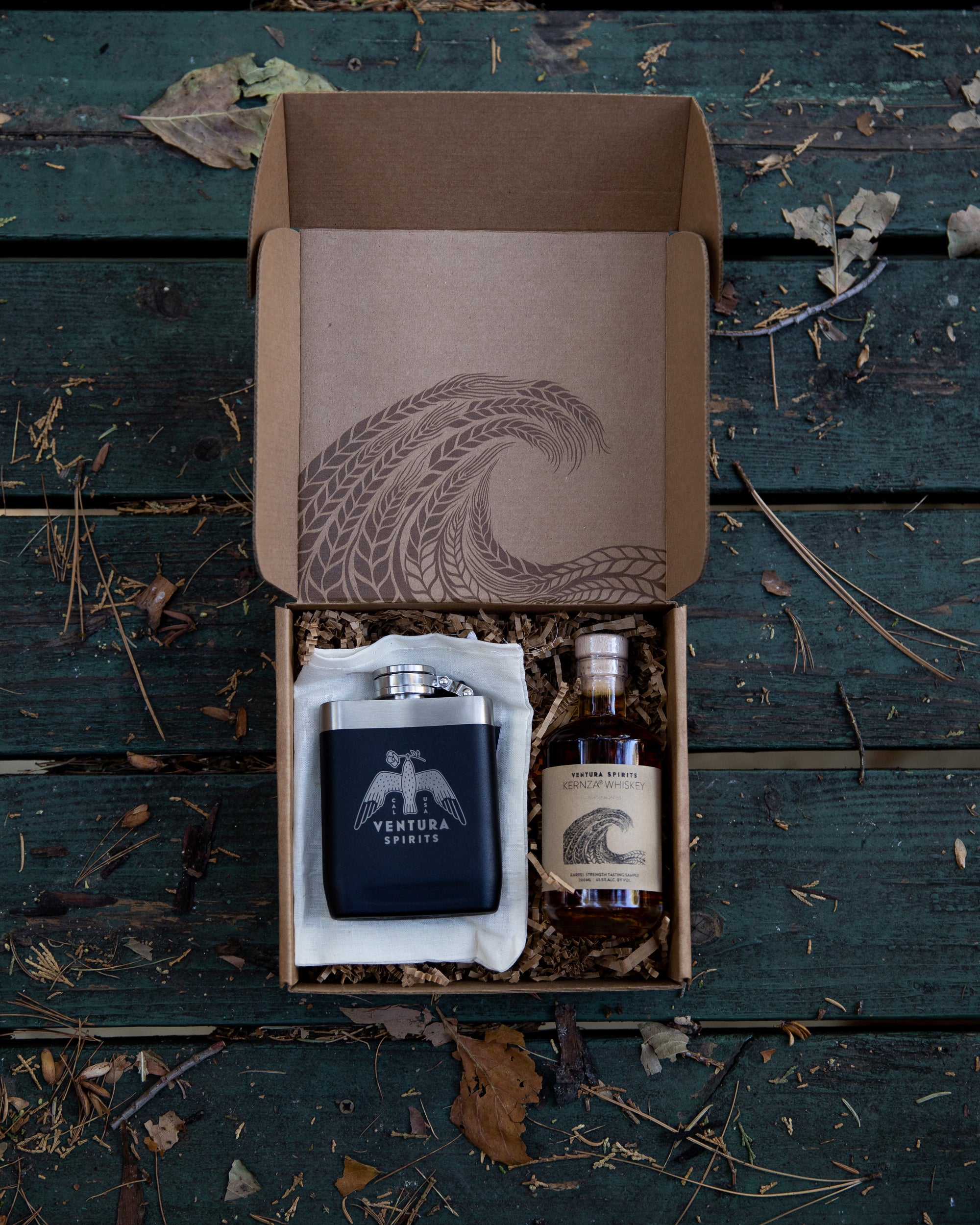 Kernza Whiskey - Barrel Strength Tasting Sample + Flask