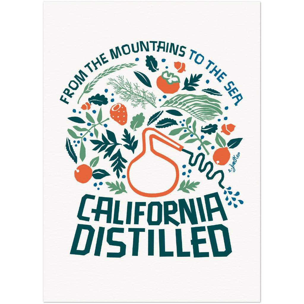California Distilled Poster