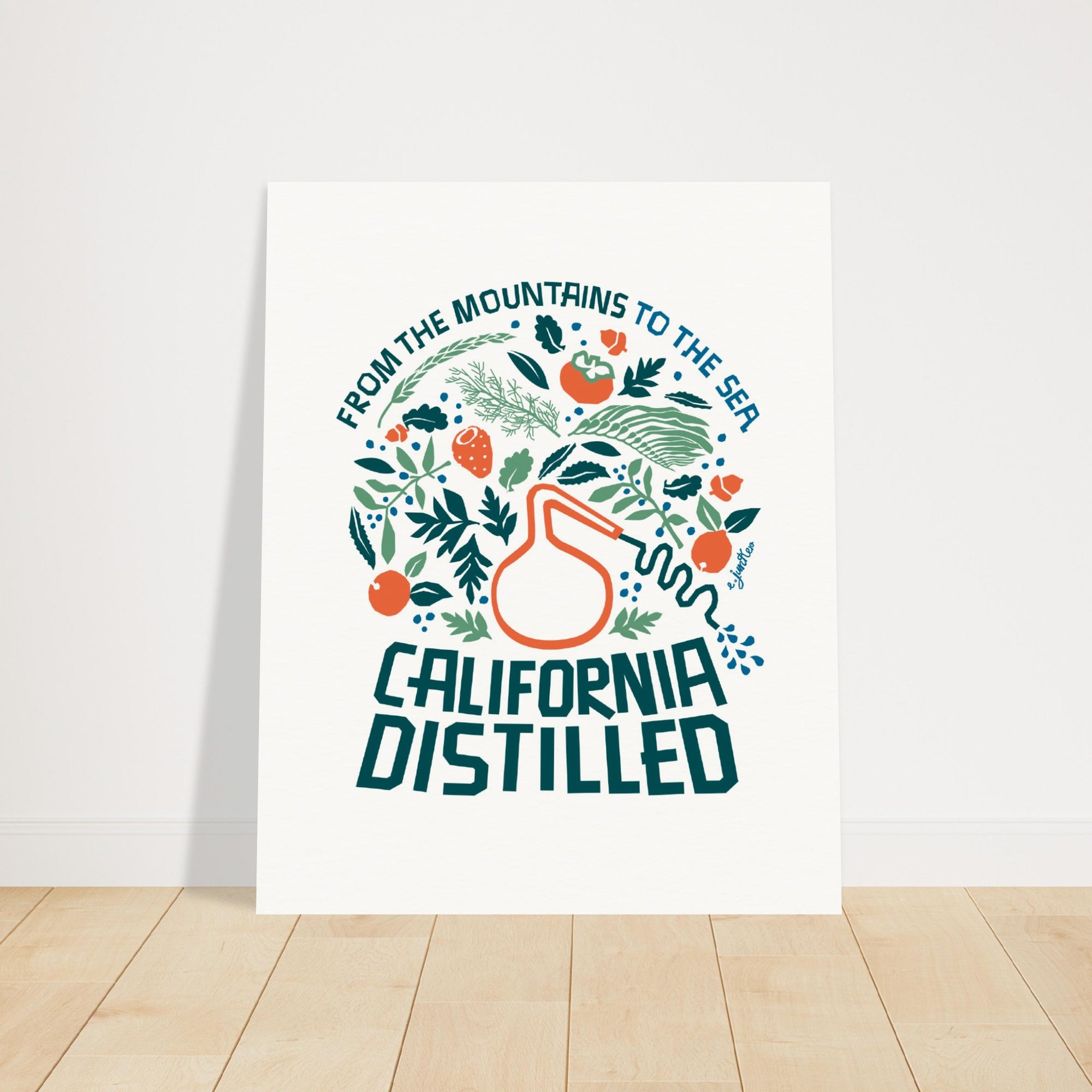 California Distilled Poster