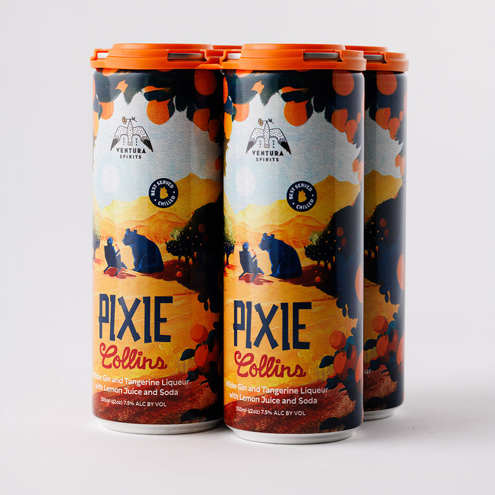 Four-pack of Ventura Spirits Pixie Collins cans