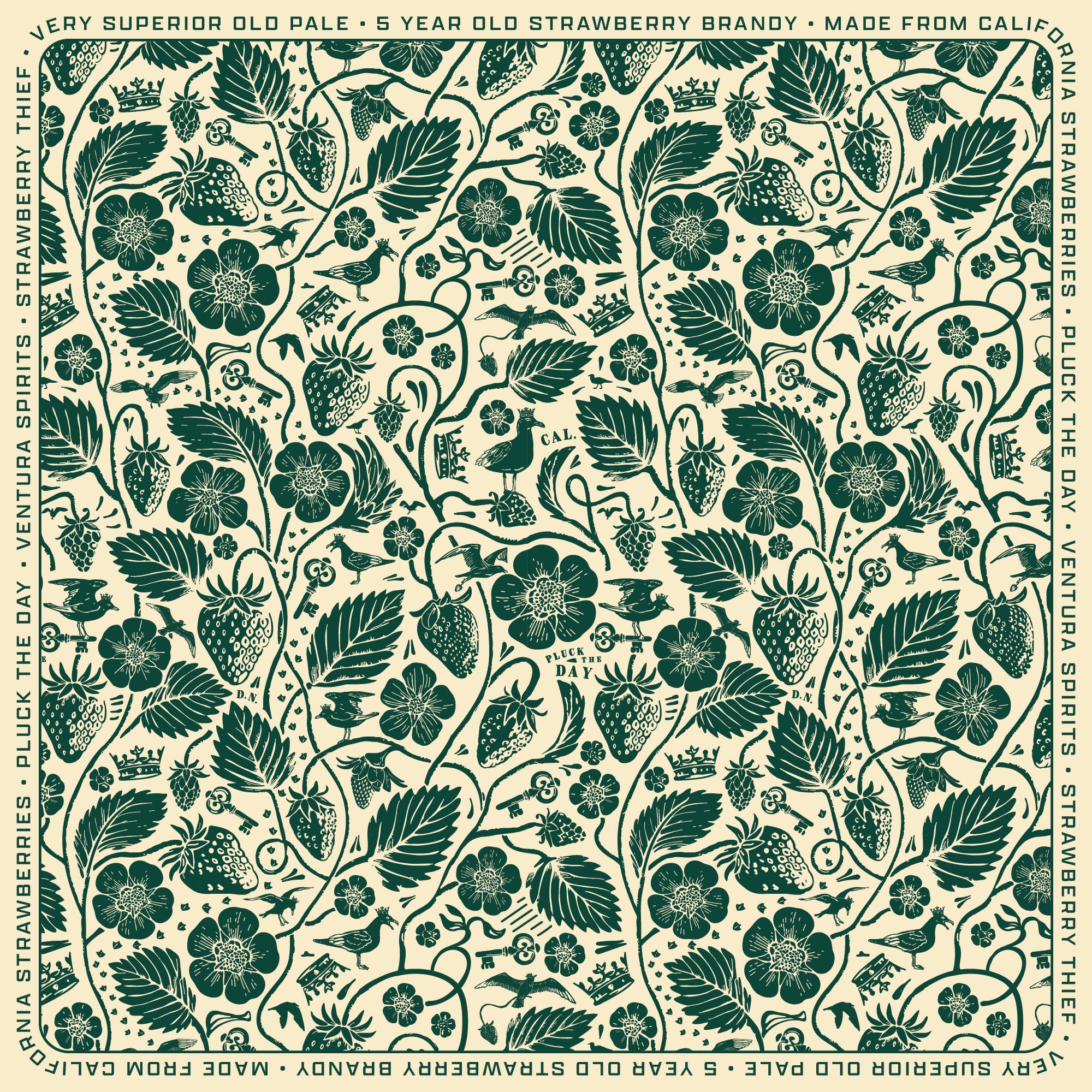 Bandana 'Pluck the Day'