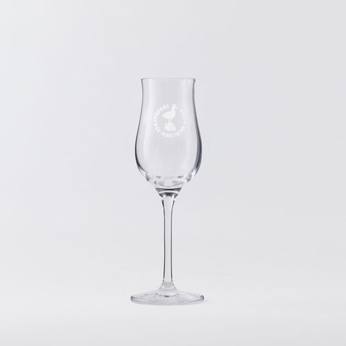 Ventura Spirits Strawberry Thief crystal tasting glass, empty