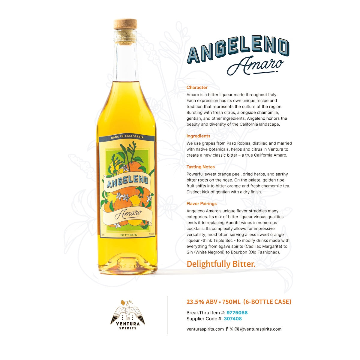Angeleno Amaro Sell Sheet